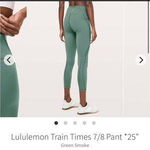 Lululemon Train Times 7/8 Pant *25"